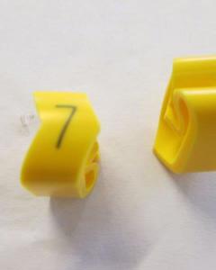 Cable noticeable clip 3-6 yellow/black 7   diameter 8-16mm